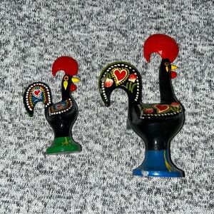 Vintage Metal Roosters